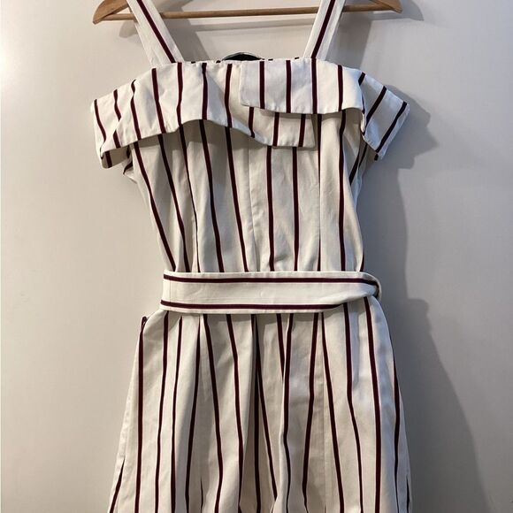 Alexis Black White Ruffle Tie Front Sundress | Summer Dress Casual Party Resort - Picture 10 of 16